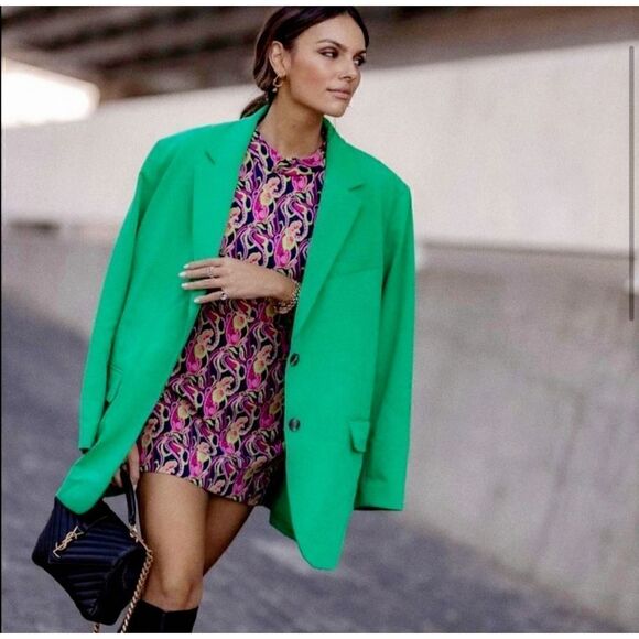Zara Printed Mini Dress S - Picture 1 of 10
